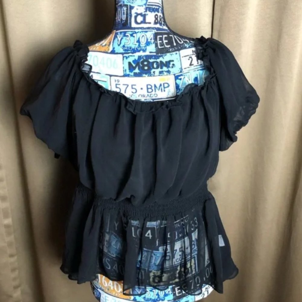 Scarlet Darkness Sheer Gothic Short Sleeve Shirt SOLD OUT ONLINE.